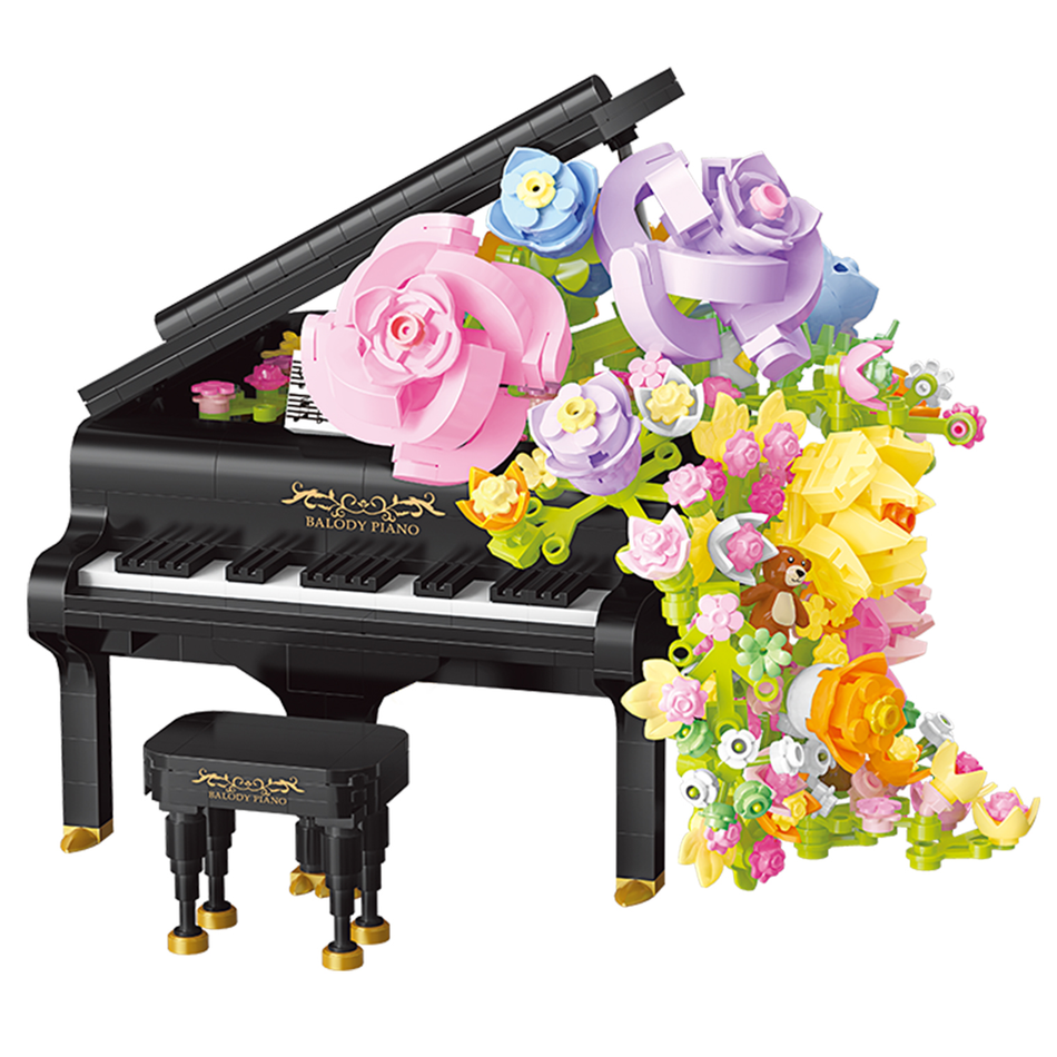 Balody Piano met Bloemen 21194