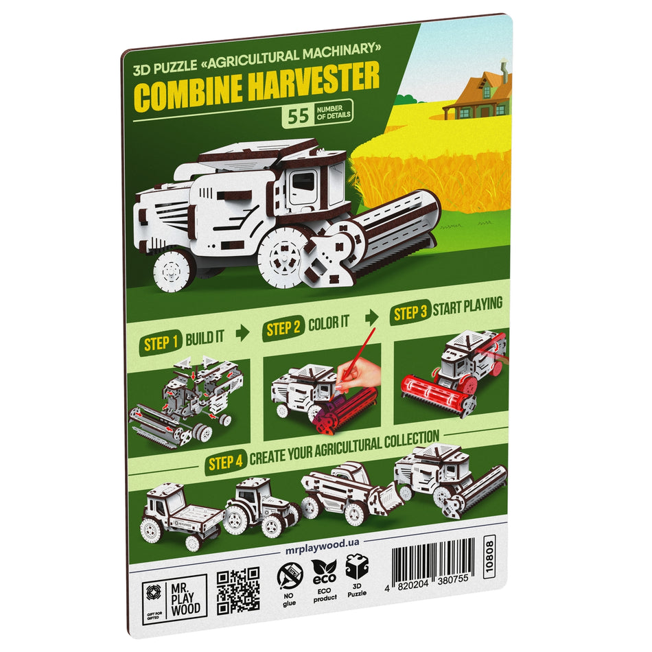 Mr. Playwood Combine Harvester 10808