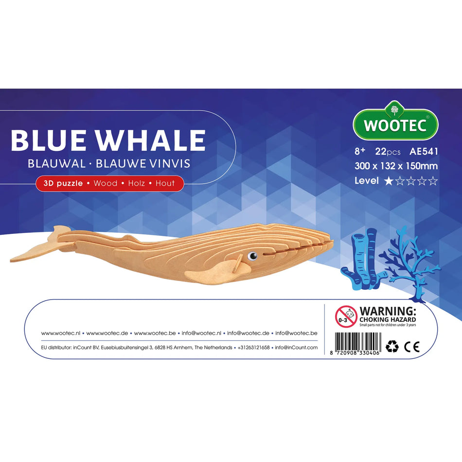 Wootec Blauwe Vinvis / Blue Whale AE541