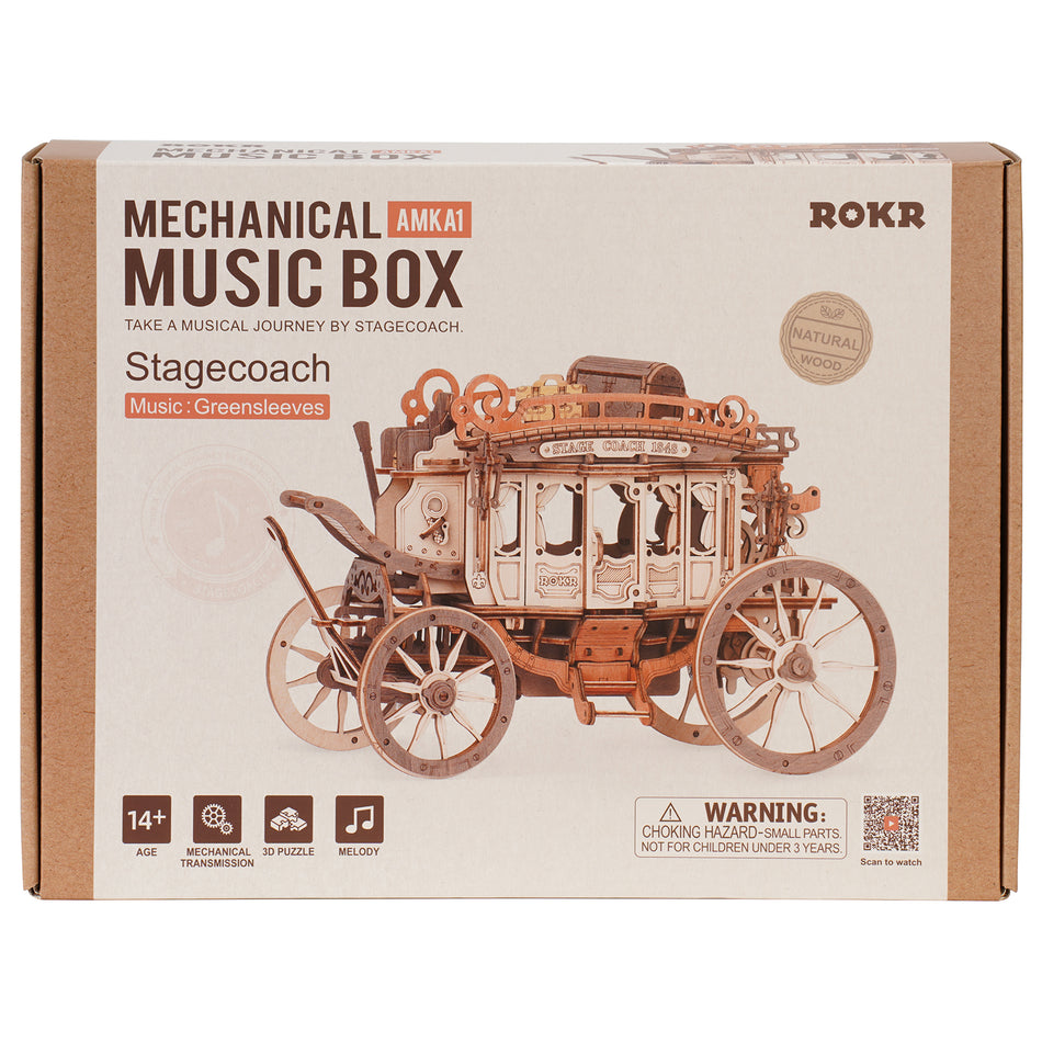 Robotime Stagecoach Music Box AMKA1