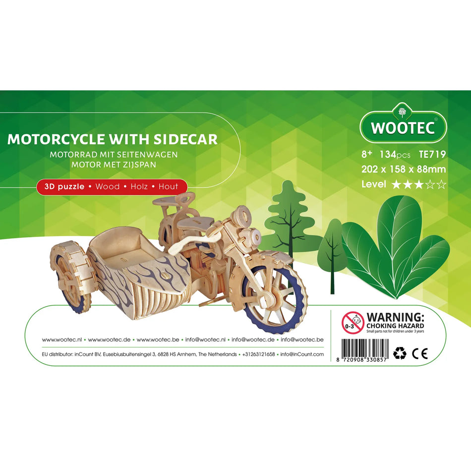 Wootec Motor met Zijspan / Motorcycle with Sidecar TE719