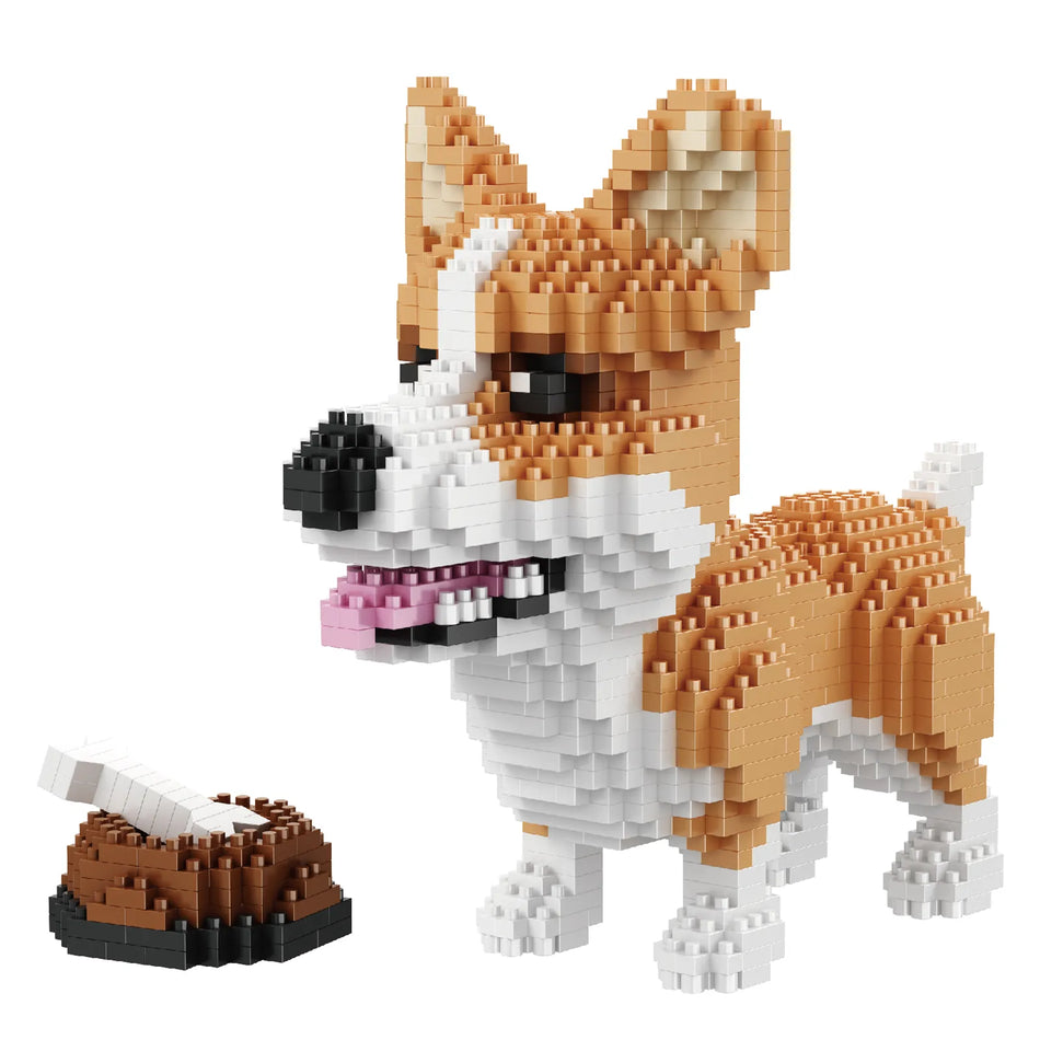 Productfoto van de Balody miniblocks corgi