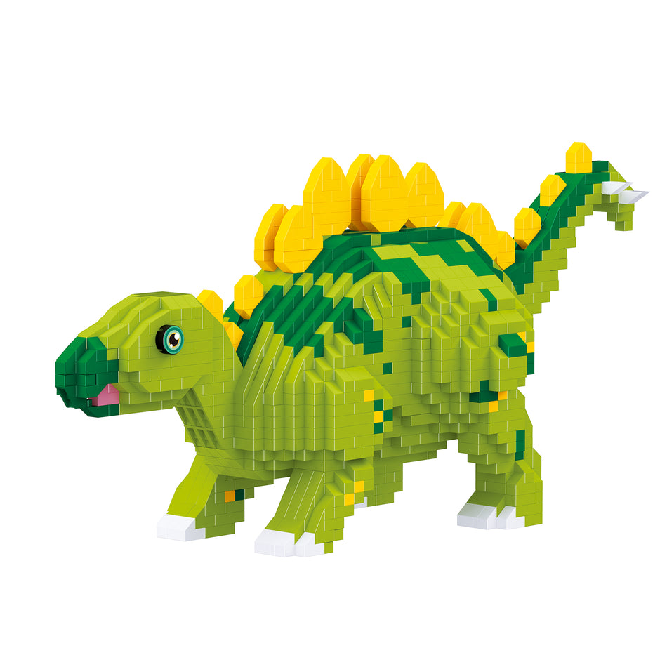 Productfoto van de Balody miniblocks groene stegosaurus